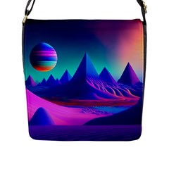 Fantasy Universe Art Wallpaper Artwork Flap Closure Messenger Bag (l) by Uceng