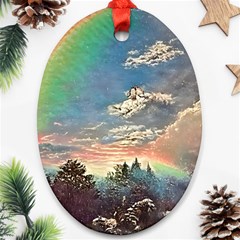 Abstract Art Psychedelic Arts Experimental Ornament (oval)