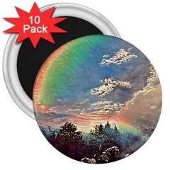 Abstract Art Psychedelic Arts Experimental 3  Magnets (10 Pack)  by Uceng