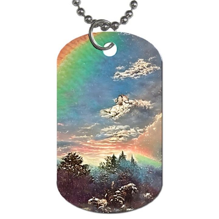 Abstract Art Psychedelic Arts Experimental Dog Tag (One Side)