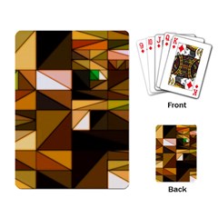 Abstract Experimental Geometric Shape Pattern Playing Cards Single Design (rectangle)