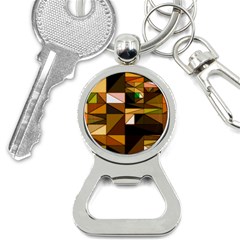 Abstract Experimental Geometric Shape Pattern Bottle Opener Key Chain by Uceng