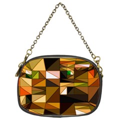 Abstract Experimental Geometric Shape Pattern Chain Purse (two Sides) by Uceng