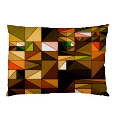 Abstract Experimental Geometric Shape Pattern Pillow Case by Uceng