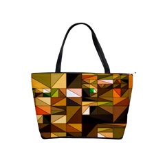 Abstract Experimental Geometric Shape Pattern Classic Shoulder Handbag by Uceng