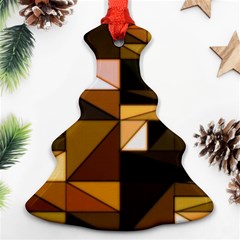 Abstract Experimental Geometric Shape Pattern Christmas Tree Ornament (two Sides)