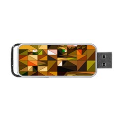 Abstract Experimental Geometric Shape Pattern Portable Usb Flash (one Side) by Uceng