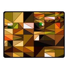 Abstract Experimental Geometric Shape Pattern Two Sides Fleece Blanket (small) by Uceng