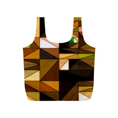 Abstract Experimental Geometric Shape Pattern Full Print Recycle Bag (s) by Uceng