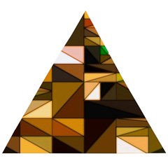 Abstract Experimental Geometric Shape Pattern Wooden Puzzle Triangle by Uceng