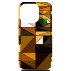 Abstract Experimental Geometric Shape Pattern Iphone 14 Pro Black Uv Print Case