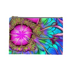 Abstract Art Psychedelic Experimental Cosmetic Bag (large)