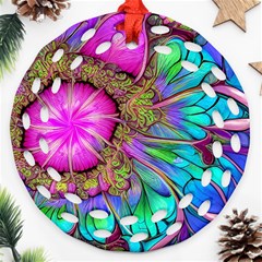 Abstract Art Psychedelic Experimental Ornament (round Filigree)