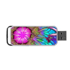 Abstract Art Psychedelic Experimental Portable Usb Flash (two Sides) by Uceng