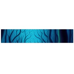 Blue Forrest Jungle,tree Trees Nature Landscape Large Premium Plush Fleece Scarf 