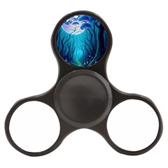 Blue Forrest Jungle,tree Trees Nature Landscape Finger Spinner by Uceng