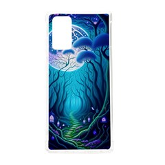 Blue Forrest Jungle,tree Trees Nature Landscape Samsung Galaxy Note 20 Tpu Uv Case by Uceng