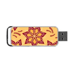 Flower Mandala Template Sketch Drawing Art Portable Usb Flash (two Sides) by Uceng