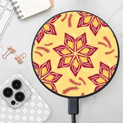 Flower Mandala Template Sketch Drawing Art Wireless Fast Charger(black)