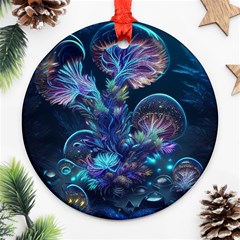 Fantasy People Mysticism Composing Fairytale Art 3 Ornament (round) by Uceng