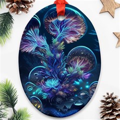 Fantasy People Mysticism Composing Fairytale Art 3 Ornament (oval) by Uceng