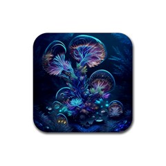 Fantasy People Mysticism Composing Fairytale Art 3 Rubber Coaster (square) by Uceng