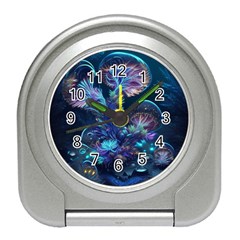 Fantasy People Mysticism Composing Fairytale Art 3 Travel Alarm Clock by Uceng