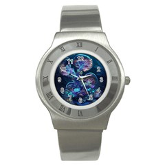 Fantasy People Mysticism Composing Fairytale Art 3 Stainless Steel Watch by Uceng