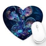 Fantasy People Mysticism Composing Fairytale Art 3 Heart Mousepad Front