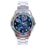 Fantasy People Mysticism Composing Fairytale Art 3 Stainless Steel Analogue Watch Front