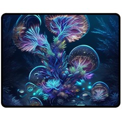 Fantasy People Mysticism Composing Fairytale Art 3 Two Sides Fleece Blanket (medium) by Uceng