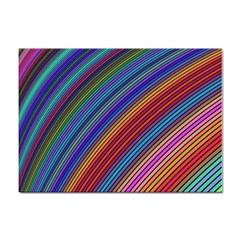 Multicolored Stripe Curve Striped Background Sticker A4 (10 Pack) by Uceng