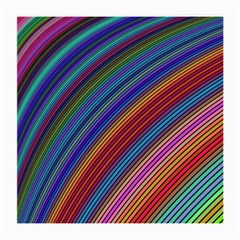 Multicolored Stripe Curve Striped Background Medium Glasses Cloth (2 Sides) by Uceng