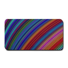 Multicolored Stripe Curve Striped Background Medium Bar Mat by Uceng