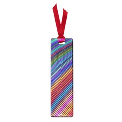 Multicolored Stripe Curve Striped Background Small Book Marks by Uceng