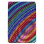 Multicolored Stripe Curve Striped Background Removable Flap Cover (L) Front