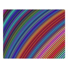 Multicolored Stripe Curve Striped Background Two Sides Premium Plush Fleece Blanket (large) by Uceng