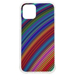 Multicolored Stripe Curve Striped Background Iphone 12/12 Pro Tpu Uv Print Case