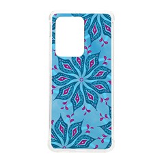 Flower Template Mandala Nature Blue Sketch Drawing Samsung Galaxy S20 Ultra 6 9 Inch Tpu Uv Case by Uceng