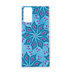 Flower Template Mandala Nature Blue Sketch Drawing Samsung Galaxy Note 20 Tpu Uv Case by Uceng