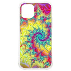 Fractal Spiral Abstract Background Vortex Yellow Iphone 12/12 Pro Tpu Uv Print Case by Uceng