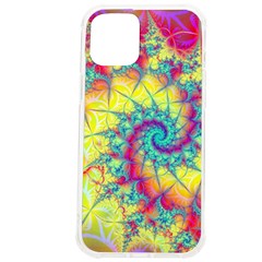 Fractal Spiral Abstract Background Vortex Yellow Iphone 12 Pro Max Tpu Uv Print Case by Uceng