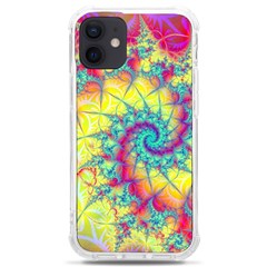 Fractal Spiral Abstract Background Vortex Yellow Iphone 12 Mini Tpu Uv Print Case	 by Uceng