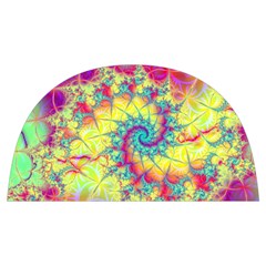 Fractal Spiral Abstract Background Vortex Yellow Anti Scalding Pot Cap by Uceng