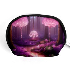 Trees Forest Landscape Nature Neon Accessory Pouch (medium) by Uceng