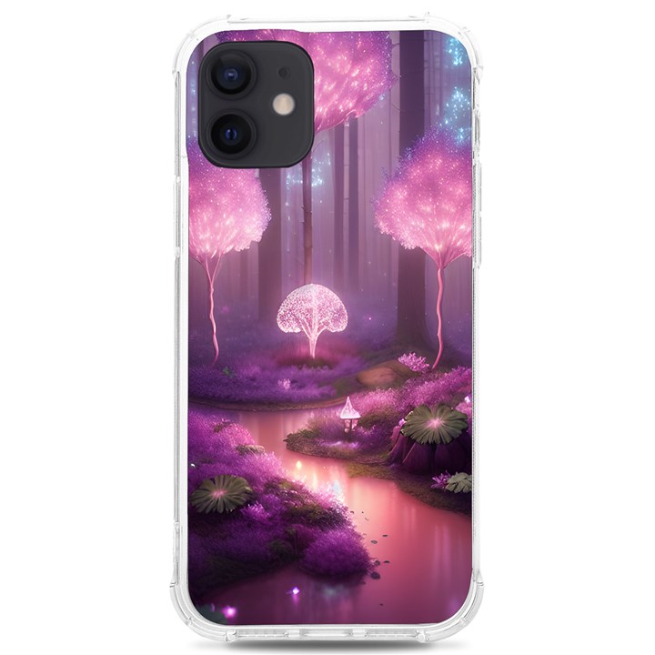 Trees Forest Landscape Nature Neon iPhone 12/12 Pro TPU UV Print Case