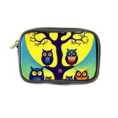 Owl Animal Cartoon Drawing Tree Nature Landscape Coin Purse by Uceng