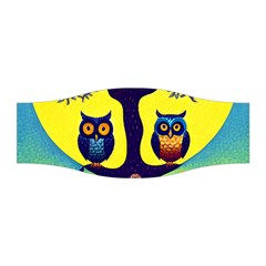 Owl Animal Cartoon Drawing Tree Nature Landscape Stretchable Headband by Uceng