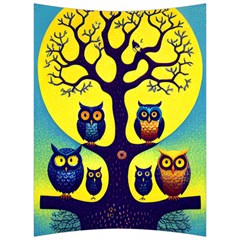 Owl Animal Cartoon Drawing Tree Nature Landscape Back Support Cushion by Uceng