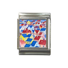 City Houses Cute Drawing Landscape Village Italian Charm (13mm) by Uceng